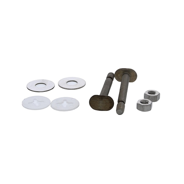 Jones Stephens 1/4in. x 2-1/4in. Premium Snap-Off Style Stainless Steel Closet Bolts with Retainers C02421SS - main